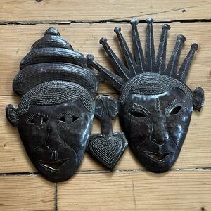 Handcrafted metal Haitian artwork